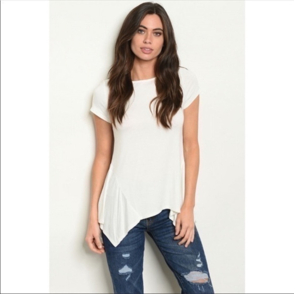 Women’s White Tunic Tee